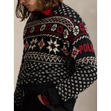 Polo Ralph Lauren Pulover ecru / rdeča / črna | Shoptok.si