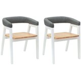  Trpezarijske stolice 2 pcs Bijelo 54 x 57 x 73 cm | Eponuda.ba