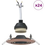 vidaXL Vgrajene reflektorji 24 kosov Okrogli GU10 Baker Ø90 mm Jeklo | Shoptok.si