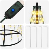  LED božićno drvce 165 cm 270 LED lampica Topla bijela Željezo | shoptok.hr