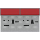  Set ormara za alate 6 pcs Crvena Čelik s prahom premazan | shoptok.hr