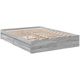vidaXL Okvir za krevet s ladicama boja hrasta 140x190 cm drveni | shoptok.hr