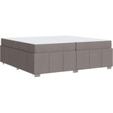  konstrukcija postelje z vzmetnico taupe 200 x 200 cm blago, (5000069821) | Shoptok.si