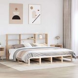 vidaXL Krevet s regalom za knjige bez madraca 180x200 cm masivno drvo Cijene