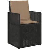  Jastučići za sjedenje i leđa 4 pcs Sivosmeđa 47 x 45 x 2 cm | shoptok.hr