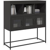  Komoda crna 100,5 x 39 x 107 cm od hladno valjanog čelika | shoptok.hr
