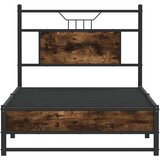 vidaXL Posteljni okvir brez vzmetnice hrast 90x200 cm inženirski les | Shoptok.si