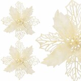  Božićni ukras “Božićna zvijezda” promjera 16 cm, bež | shoptok.hr