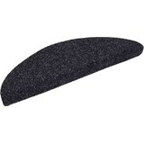  Prostirke za stepenice samoljepljive 30 kom 56x17x3 cm crne poluokrugle | shoptok.hr