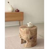 Kave Home Okrugao pomoćni stol od masivne tikovine ø 35 cm Tropicana – | shoptok.hr