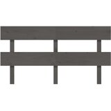  Uzglavlje za krevet sivo 154 x 3 x 81 cm od masivne borovine | shoptok.hr