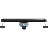 Tuš kanal 2-u-1 sa 360° sifonom Crna 50 cm Nehrđajući čelik 304 | shoptok.hr