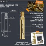 ruthex 2x adapterja za spajkalne konice za serije 832, 842 in 102 znamke ERSA - 1 k. | Shoptok.si