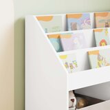  Polica za knjige za djecu s pohranom Bijelo 72,5 x 29,5 x 69 cm | shoptok.hr