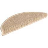  Prostirke za stepenice 15 kom 56x17x3 cm svijetlo bež poluokrugle | shoptok.hr