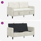 SOFA s pohranom Krem 152 x 78 x 87 cm Poliester | Shoptok.si