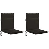  Jastučić za nisku stolicu GEMERT 2 kom. 100% poliester Crna - Crna (poliester) 110 x 50 x 3 cm 2 | shoptok.hr