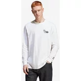 Adidas Bombažna majica z dolgimi rokavi Fuzi TS LS Tee bela barva