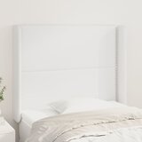 vidaXL Uzglavlje s ušima bijeli 83x16x118/128 cm od umjetne kože Cijene