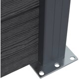  Set panela za ogradu sivi 180 x 186 cm WPC | shoptok.hr