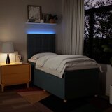 Krevet s oprugama i madracem plavi 100 x 200 cm od tkanine | shoptok.hr