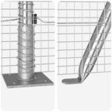  Zavareno žičano ogradno mreža s betonskom podlogom 50 x 1,6 m | shoptok.hr