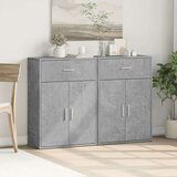 vidaXL Komoda 2 kom siva boja betona 60x30x84 cm od konstruiranog drva | shoptok.hr