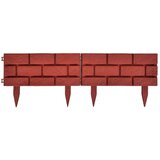 vidaXL Pregrada za trato z vzorcem opek 11 kosov, (20758663) | Shoptok.si