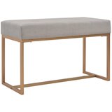 The Living Store Klop 80 cm siv žamet - Klop, (21494815) | Shoptok.si