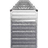  Povišeni vrtni krevet Srebrna 480 x 40 x 55 cm cinkani | shoptok.hr