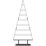  Metalna božićna jelka s stalakom Crna 150 cm Čelik | shoptok.hr