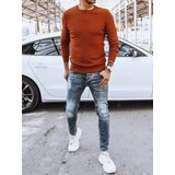 DStreet Sweter męski klasyczny rudy Cene