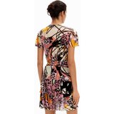 Desigual Obleka 'M. Christian Lacroix' rumena / orhideja / črna / bela | Shoptok.si
