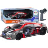  Automobil na daljinsko upravljanje s gumenim kotačima u mjerilu 1:18 DRIFT - crveno/sivi | shoptok.hr