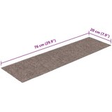  Prostirke za stepenice samoljepljive 15 kom 76x20 cm bež pravokutne | shoptok.hr