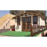 Male kuće Drvena vrtna kuća AINO 400 × 400 cm sa šindrom | shoptok.hr