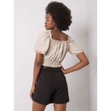 RUE PARIS Blouse-RO-BZ-2534.07-light beige | Shoptok.si