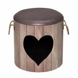 D&D heart kućica ležaljka, m, 35 x 34 cm, braon