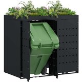  Skladištenje kanti za 2 kante Crna 136 x 77 5 x 121 5 cm | shoptok.hr