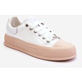 Kesi Women's lacquered sneakers on the GOE LL2N4020 platform White Cene