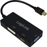 Logilink Adapter [1x Muški konektor Mini DisplayPort - 1x Ženski konektor DVI, 24 + 1 pol, Ženski konektor HDMI, Ženski konektor VGA] Crn Cijene