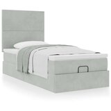 vidaXL okvir kreveta s madracima svijetlosivi 90x200cm baršunasti | shoptok.hr