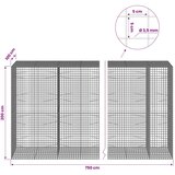  Gabion s žicom debljine 3 5 mm i mrežom 5x5 cm 750x100x200 cm - 100 cm 200 cm 750 cm | shoptok.hr