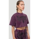 GymBeam Women‘s Abyss Cropped T-shirt Raisin L | Eponuda.com