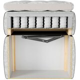 Boxxx POSTELJA Z VZMETNICO 180 cm x 200 cm , tekstil krem barve | Shoptok.si