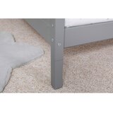 MID.YOU Postelja S Predalom Duo, 90x200, Bor, Siva, Masivno | Shoptok.si