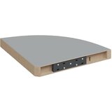  Plutajuća kutna polica siva 35 x 35 x 3,8 cm MDF | shoptok.hr