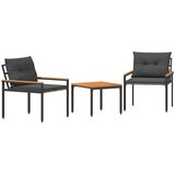 Set vanjskog namještaja 3 pcs Tamnosiva poliratan | Eponuda.com