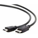 Displayport na HDMI kabal GEMBIRD, CC-DP-HDMI-3M, 3m, DP male to HDMI type A male | Eponuda.ba