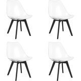 Mark stolica - prozirne / crne noge x 4 | shoptok.hr